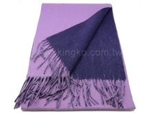 纯羊毛保暖围巾-紫色系